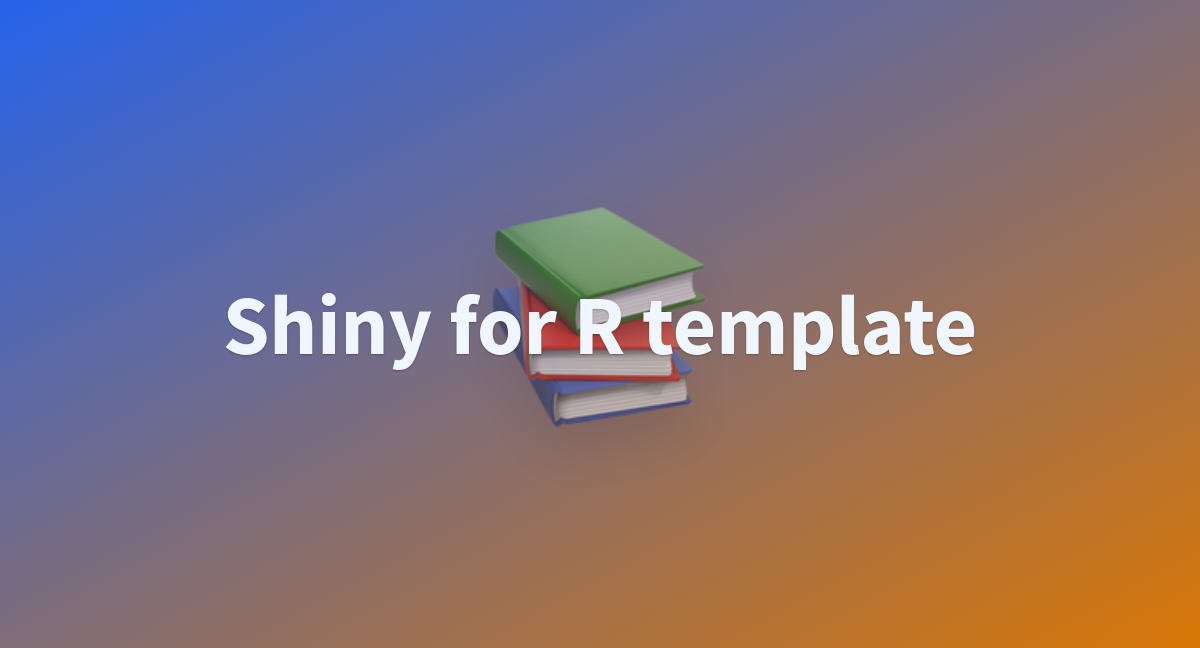 Shiny for R template - a Hugging Face Space by AhmedMagdy7