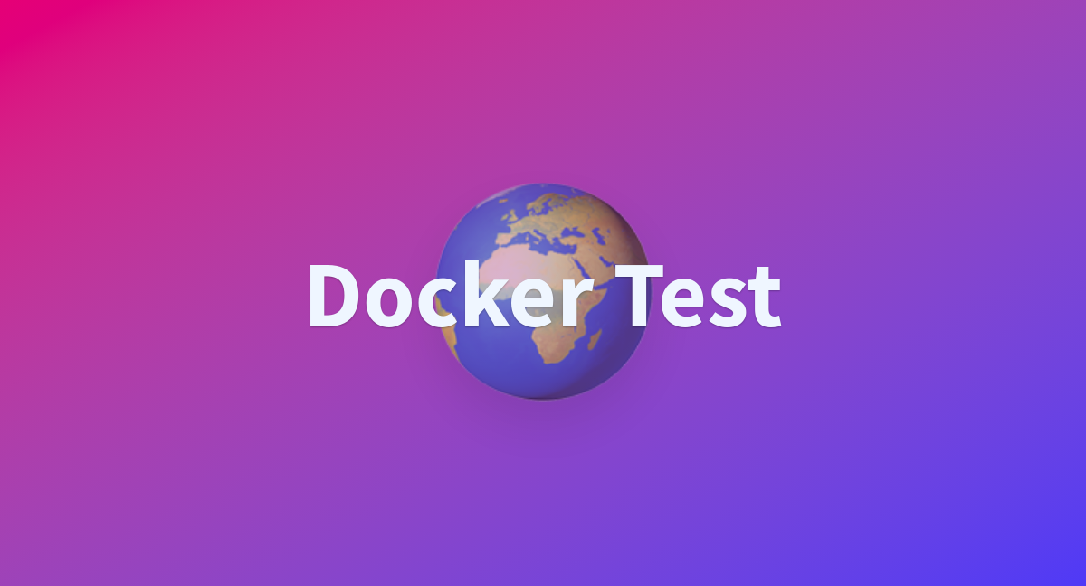 Behnaz/Docker-test at main image.