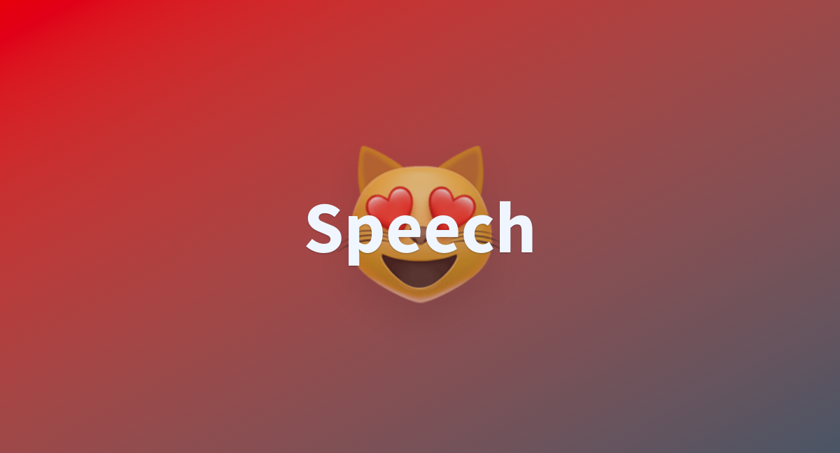 Speech a hugging face space by chmanasa