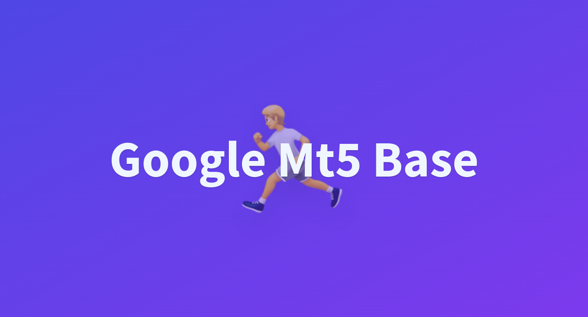 Google Mt5 Base - a Hugging Face Space by DavideTHU