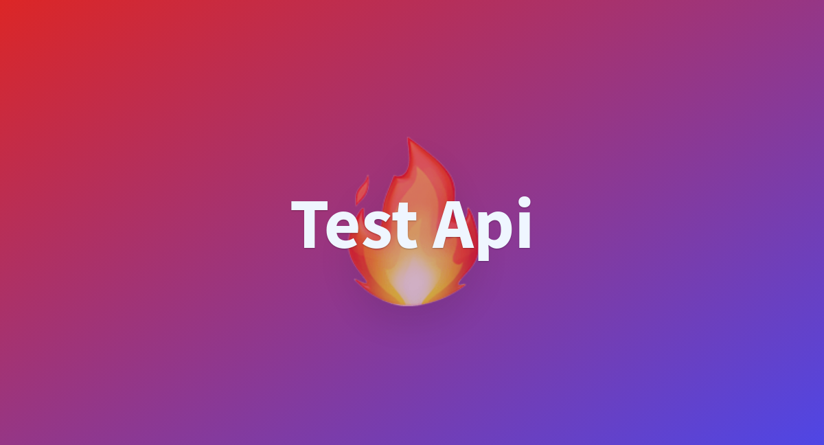 Test Api A Hugging Face Space By Fomersss