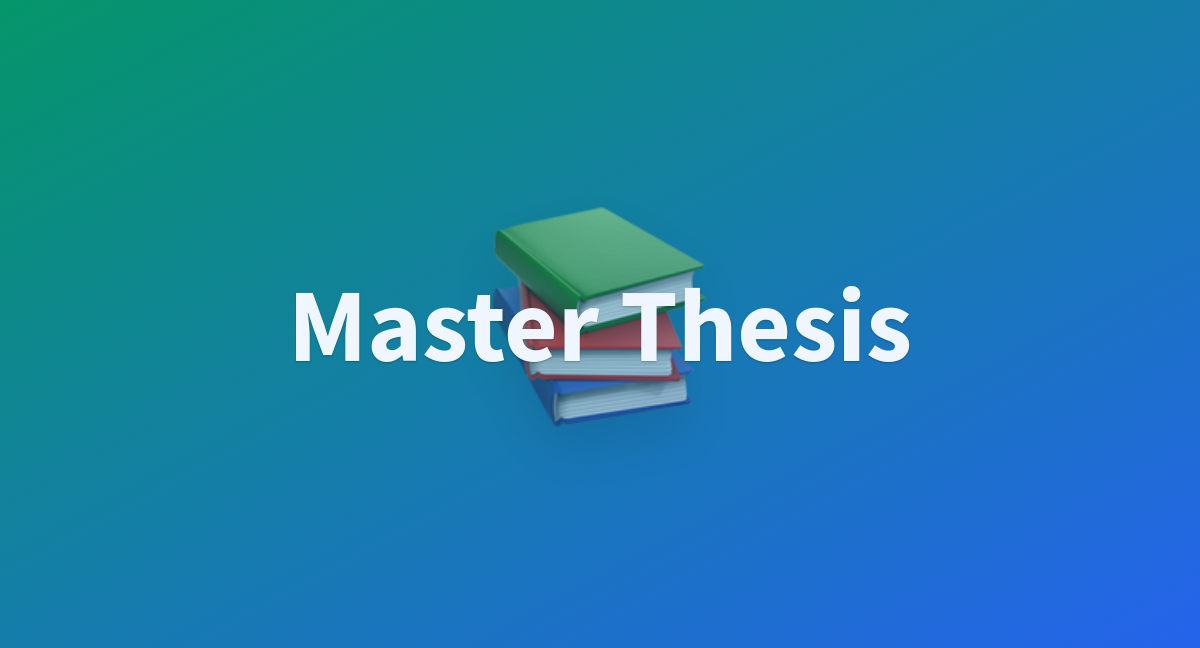 master thesis nasa