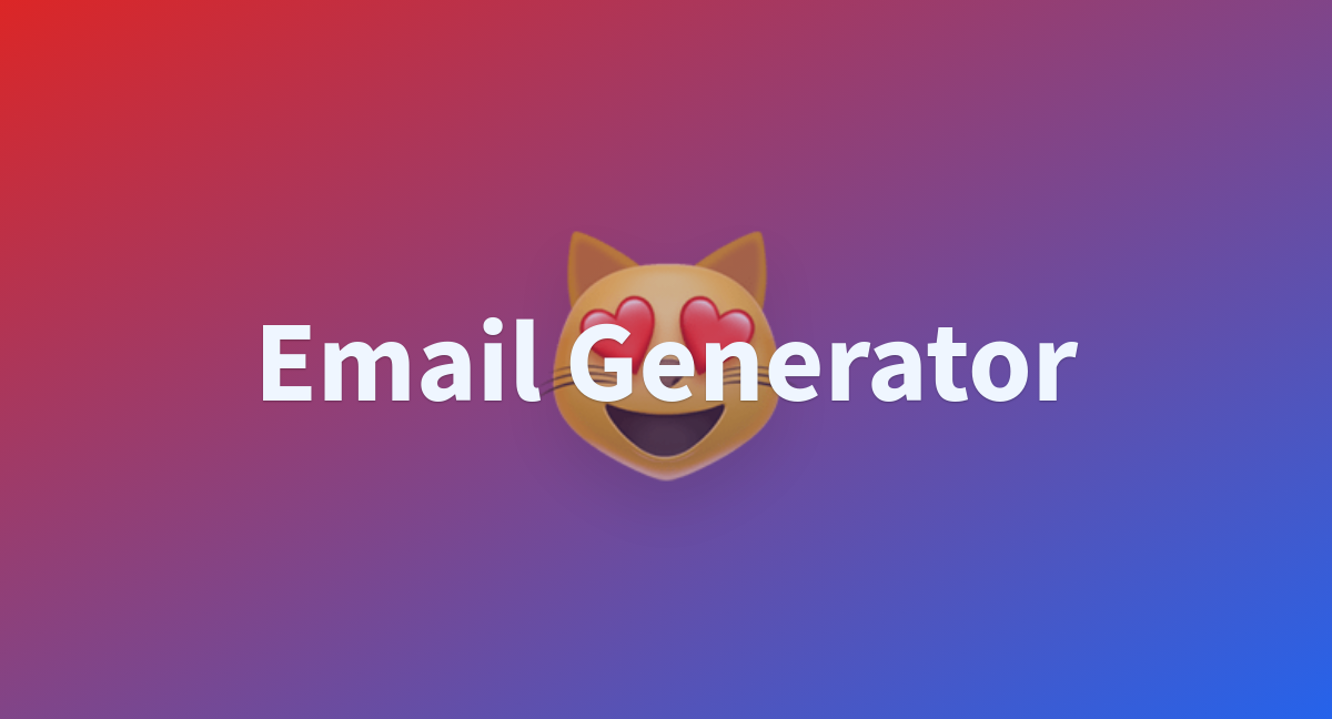 Email Generator - a Hugging Face Space by Jayavathsan