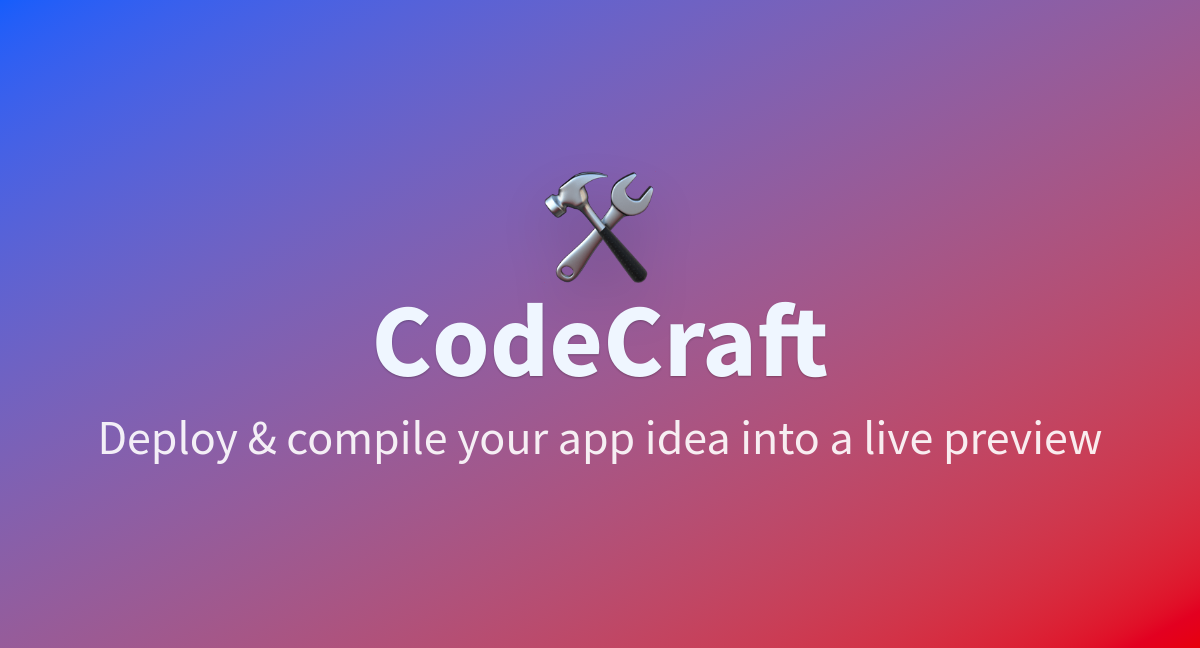 CodeCraft - a Hugging Face Space by Looproxy