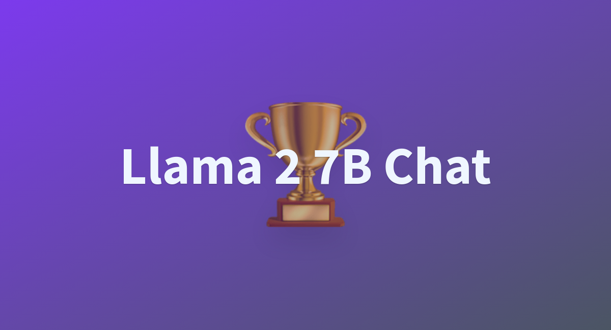 Llama 2 7B Chat - A Hugging Face Space By Luigi