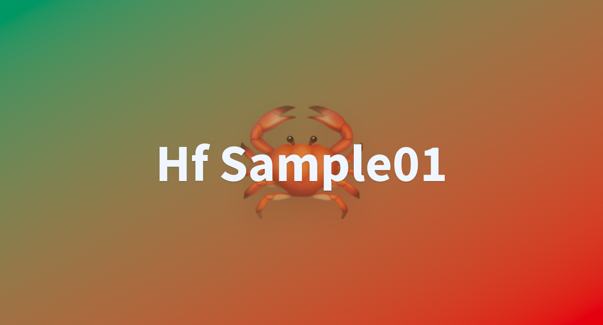 Hf Sample01 A Hugging Face Space By Makiai Hf Sample01 A Hugging Face Space By Makiai