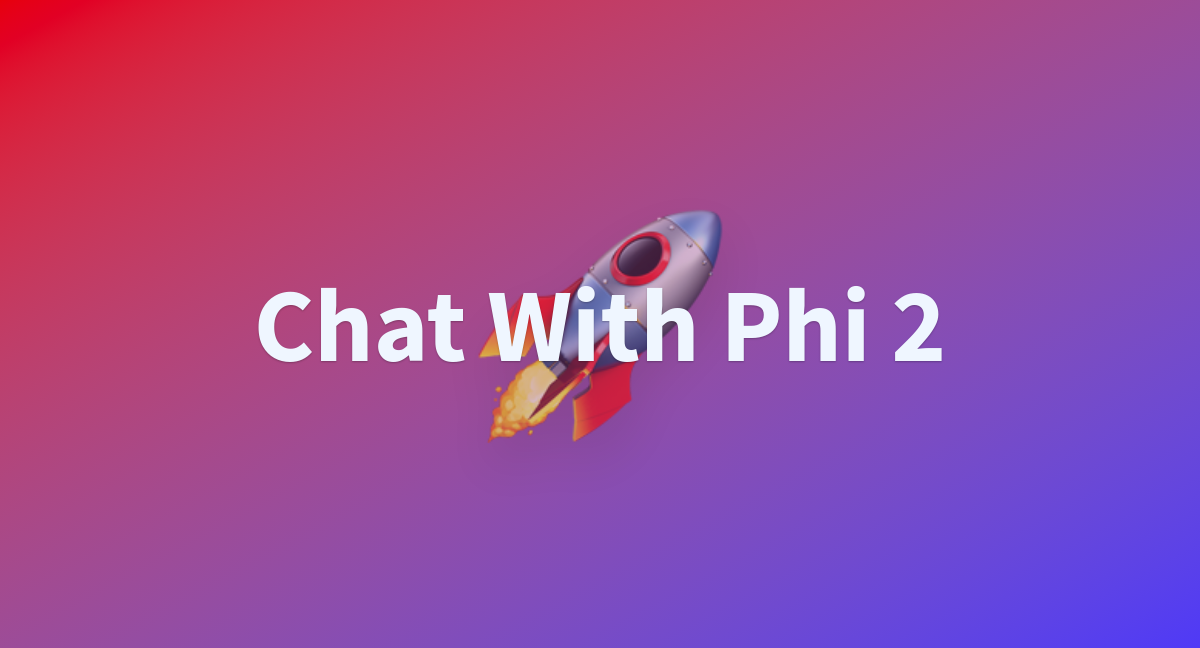 phi 2 chat format