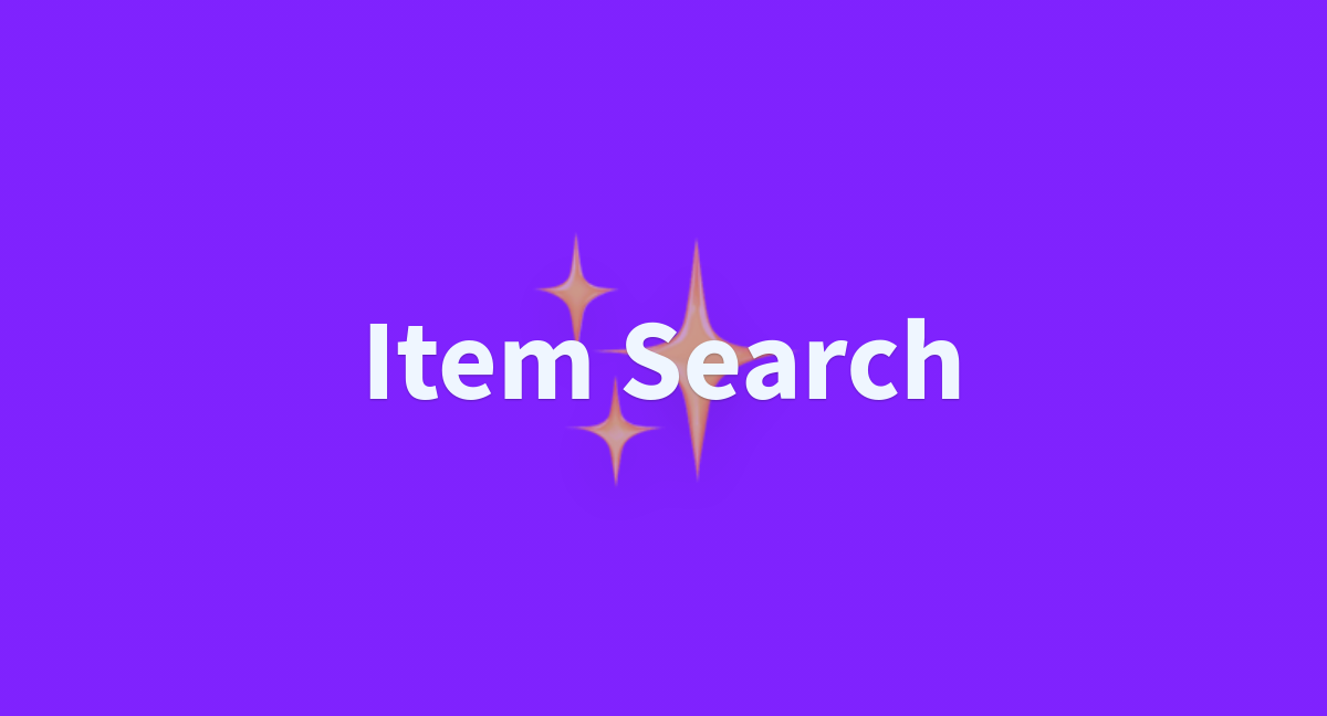 search item