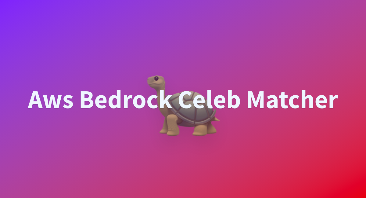 Aws bedrock celeb matcher a hugging face space by mongodb