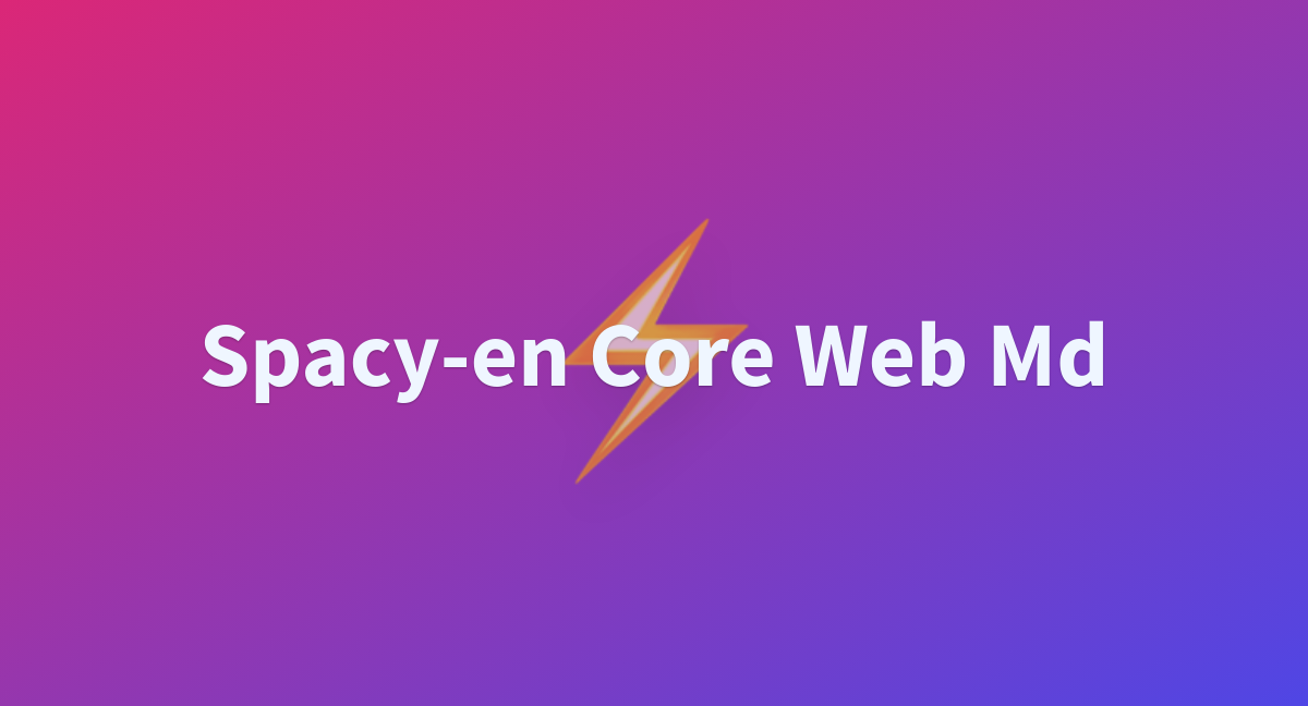 Nitrino Spacy En Core Web Md At Main