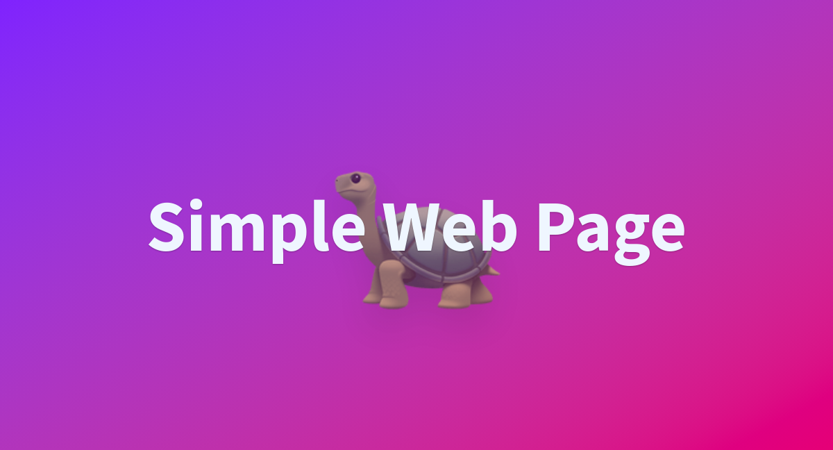 Simple web page a hugging face space by prasank02