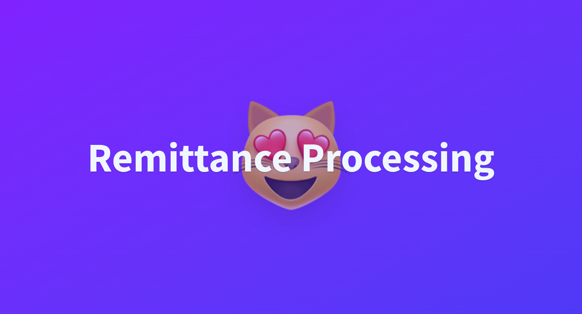 Remittance Processing - a Hugging Face Space by Saltech