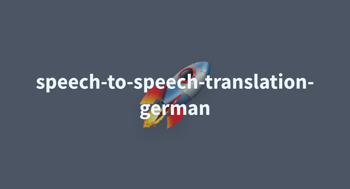 the speech german translation