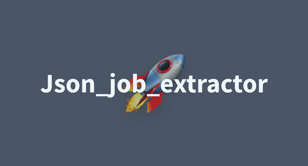 Json Job Extractor A Hugging Face Space By Tiwarey Json Job Extractor A Hugging Face Space By Tiwarey