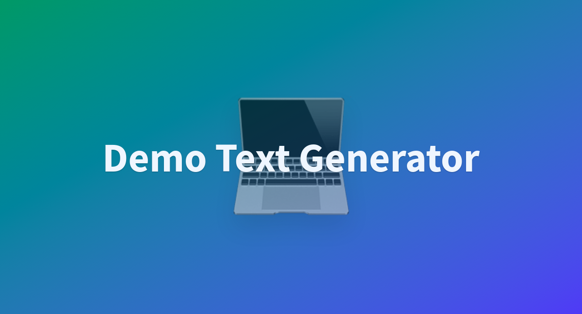 Vnsst demo text generator at main