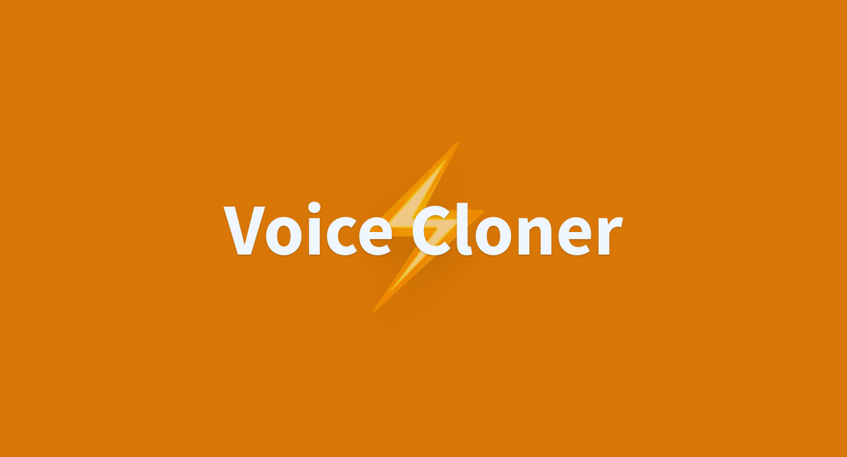 Voice Cloner - a Hugging Face Space by Vageesh1