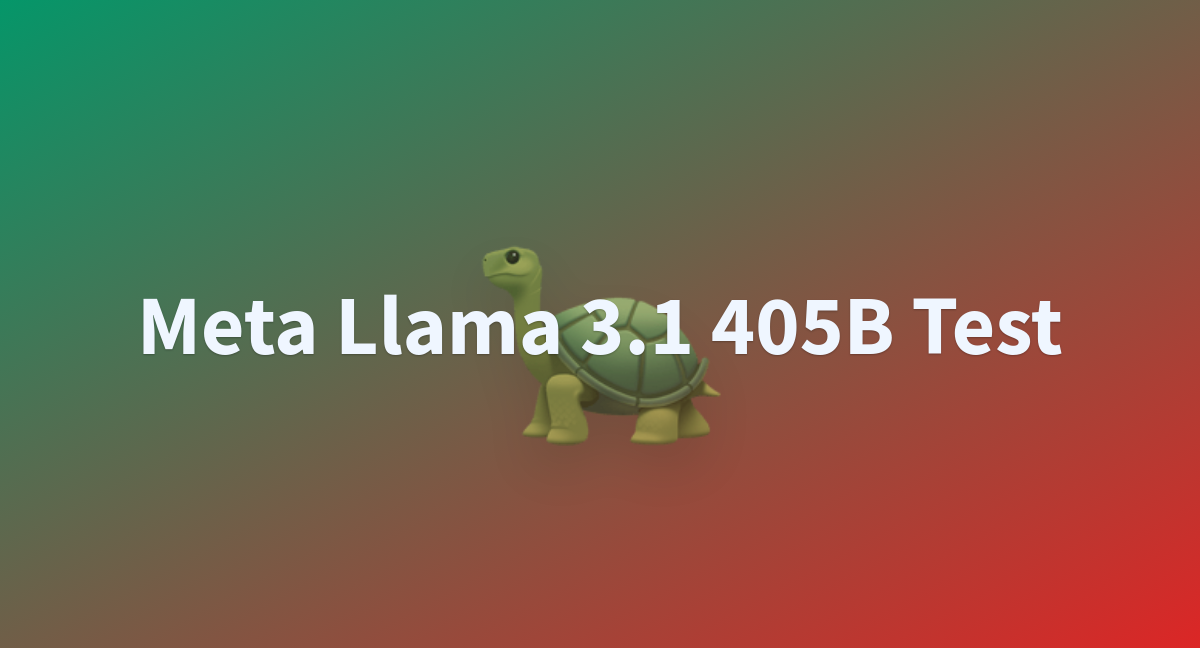 Meta Llama 3.1 405B Test - A Hugging Face Space By YaserDS-777