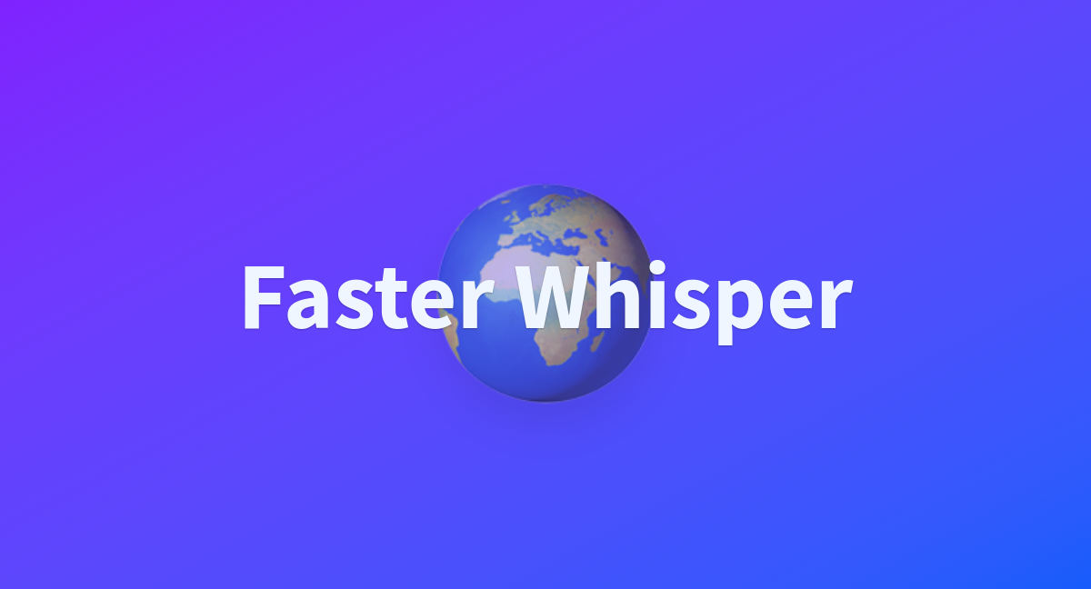 Faster Whisper - a Hugging Face Space by YouLearn