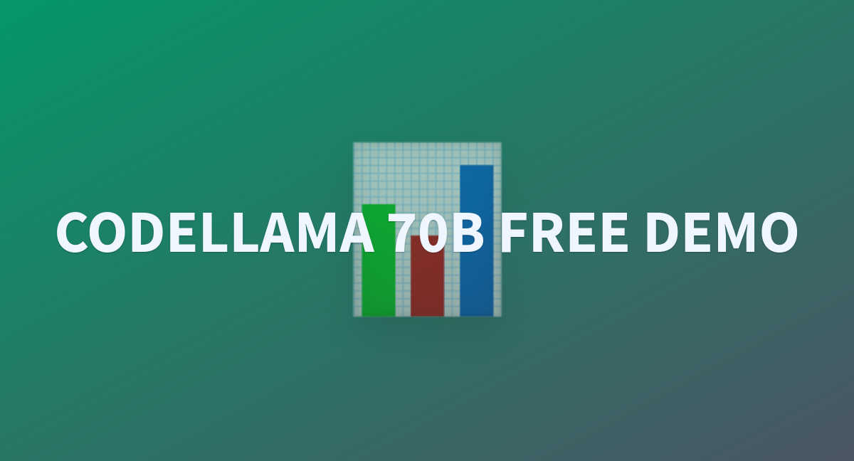 CODELLAMA 70B FREE DEMO - A Hugging Face Space By Artificialguybr