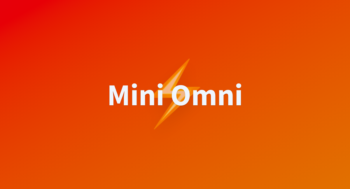 Mini Omni - a Hugging Face Space by gpt-omni