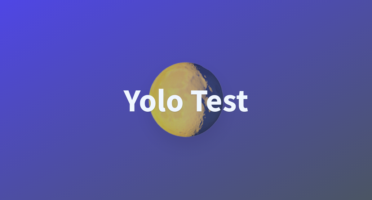 Yolo Test - a Hugging Face Space by gutman