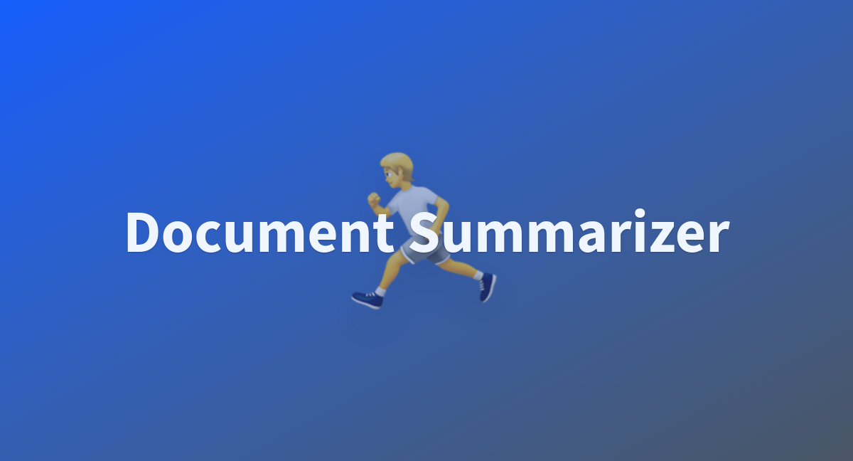 Document summarizer a hugging face space by hafsamalik322
