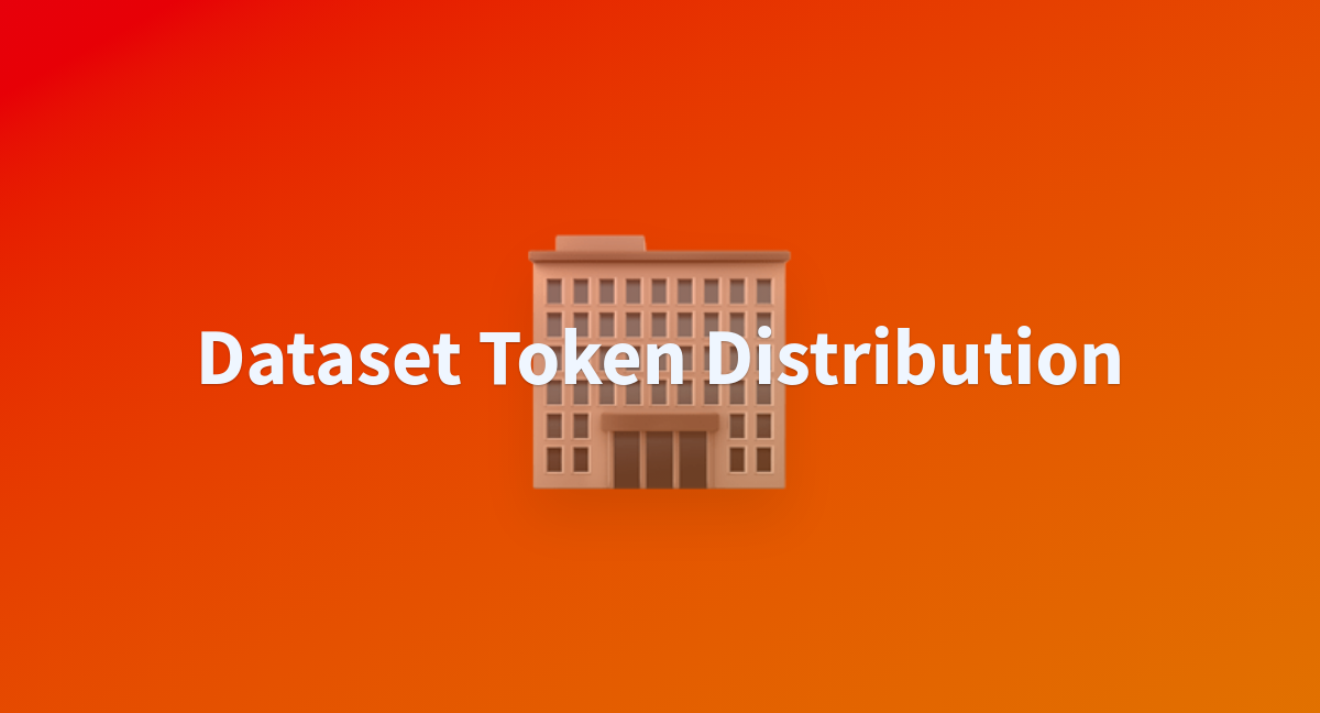Dataset Token Distribution - a Hugging Face Space by helenai