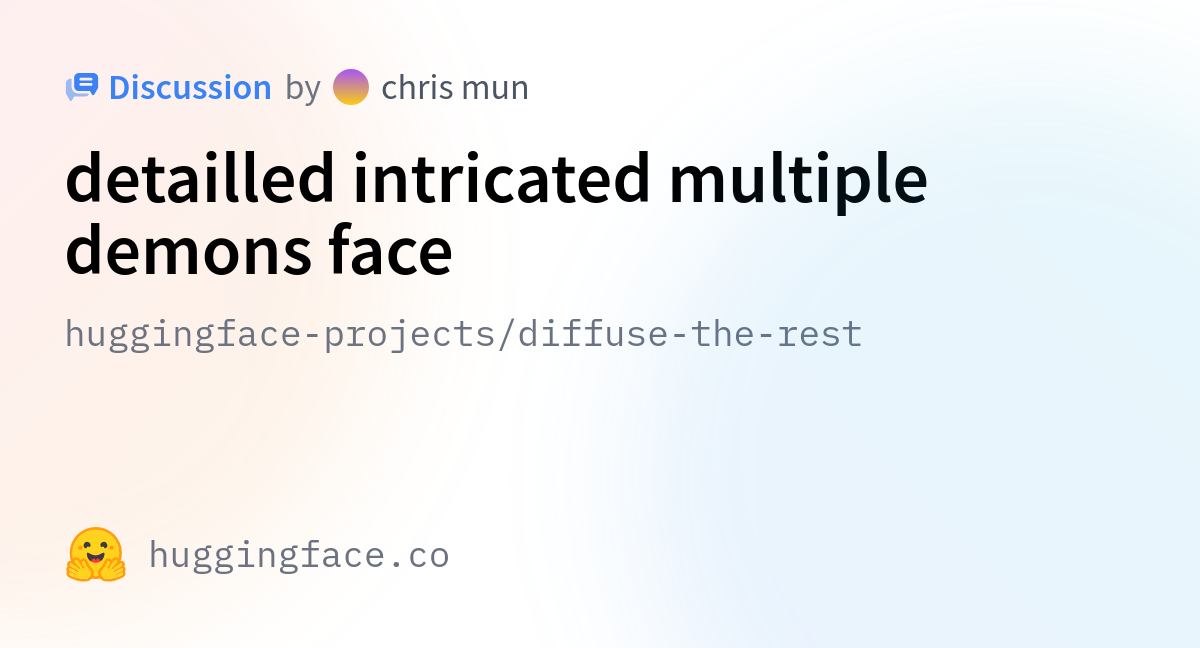 Huggingface Projectsdiffuse The Rest · Detailled Intricated Multiple Demons Face 