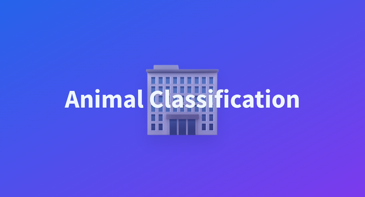 Animal Classification - a Hugging Face Space by joydas-123