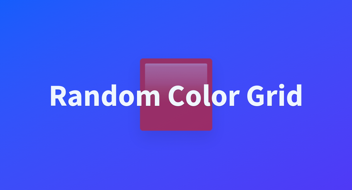 Random Color Grid - a Hugging Face Space by jtpx