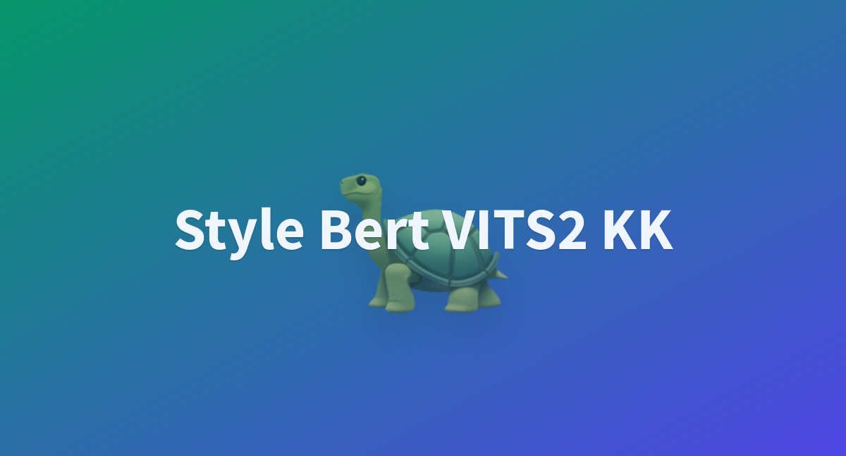 Style Bert VITS2 KK - a Hugging Face Space by kkvc-hf