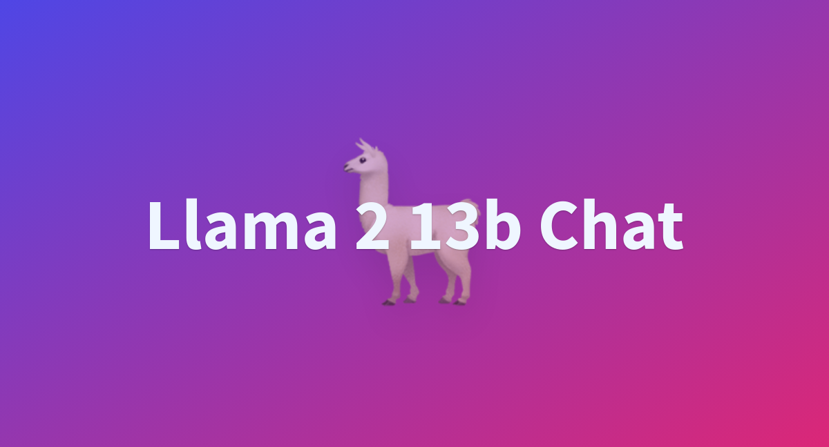 Llama 2 13b Chat - A Hugging Face Space By Krystian-lieber