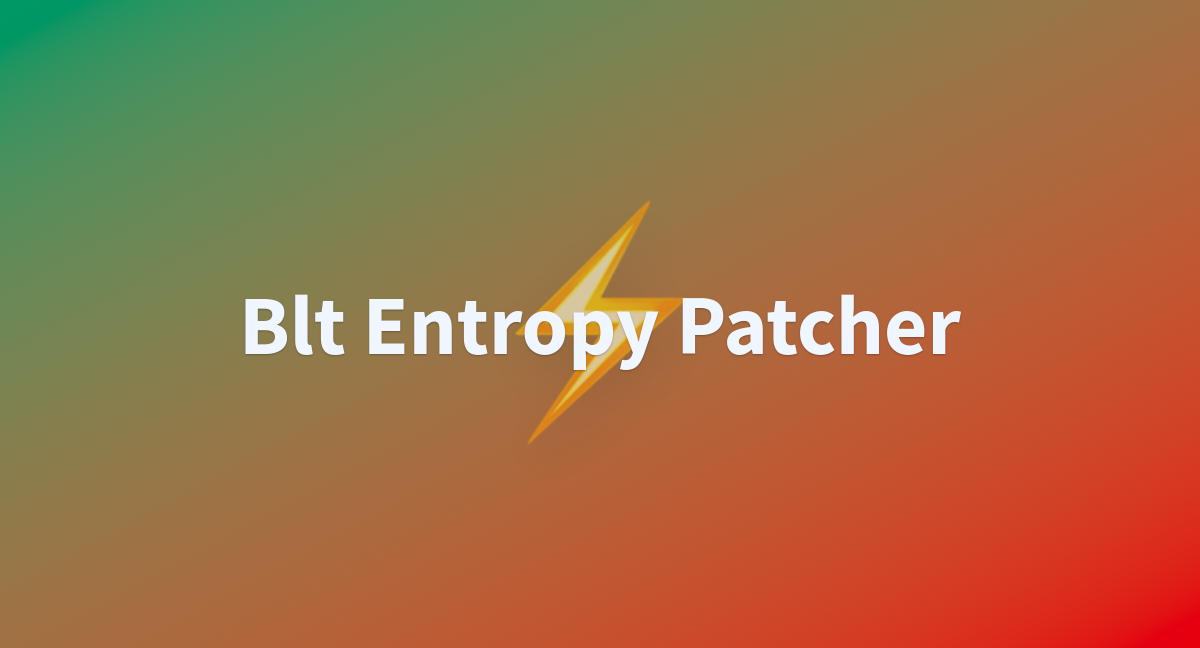 Show HN: Tinker with Meta's "tokenizer-free" patcher