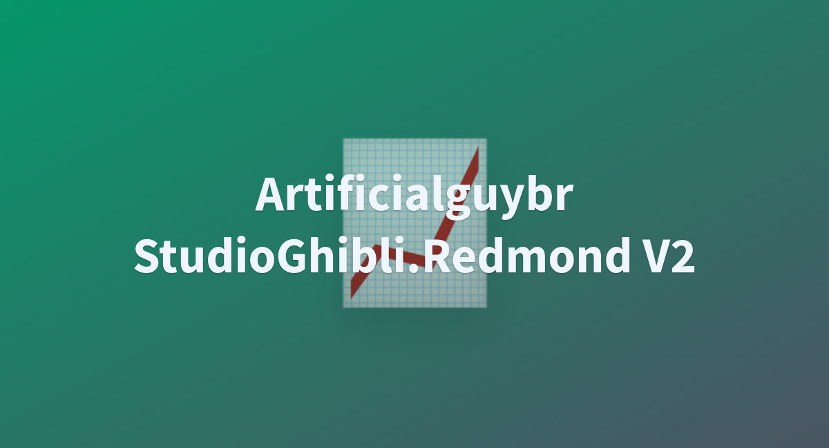 Artificialguybr StudioGhibli.Redmond V2 a Hugging Face Space by max1017