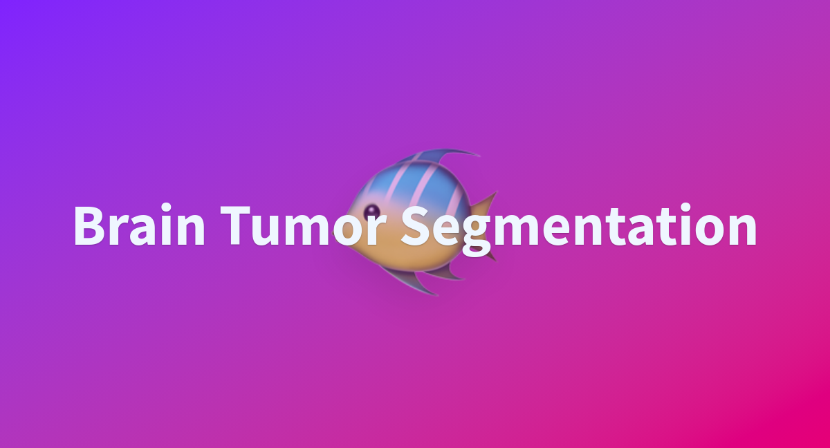 Brain Tumor Segmentation A Hugging Face Space By Mnjkhtri