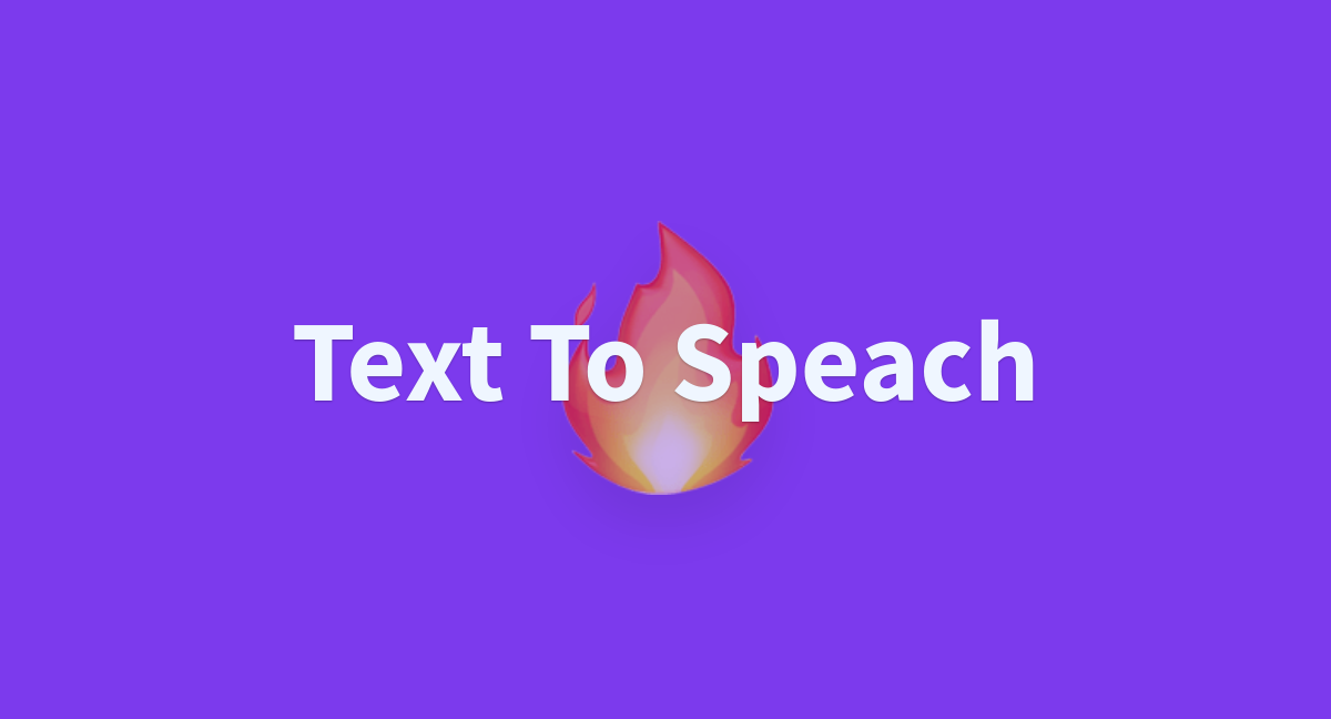 Text To Speach A Hugging Face Space By Mrolando