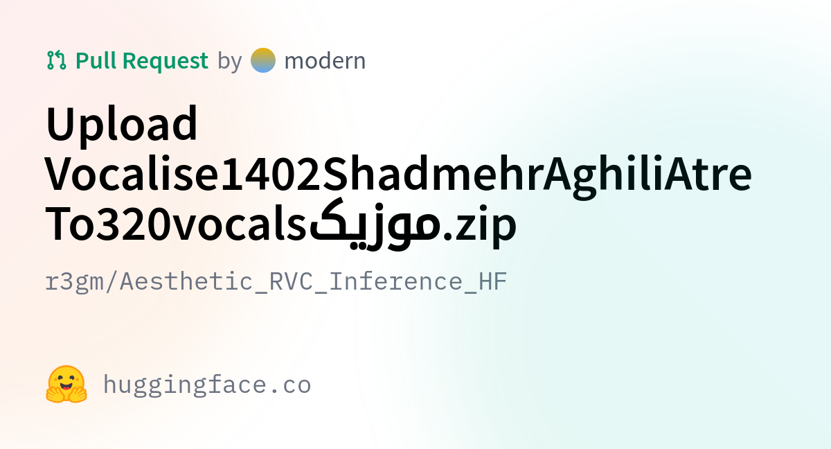 R Gm Aesthetic Rvc Inference Hf Upload