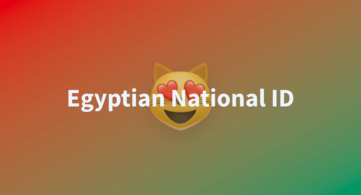 national id egyptian