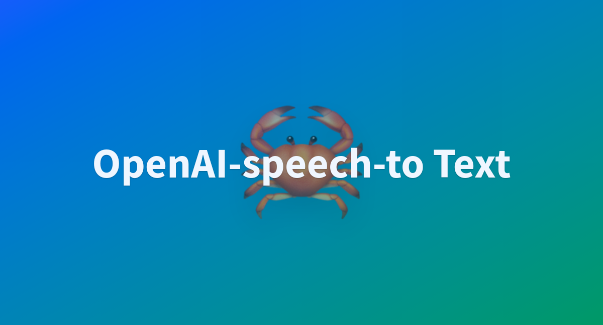 Thaitung openai speech to text at main