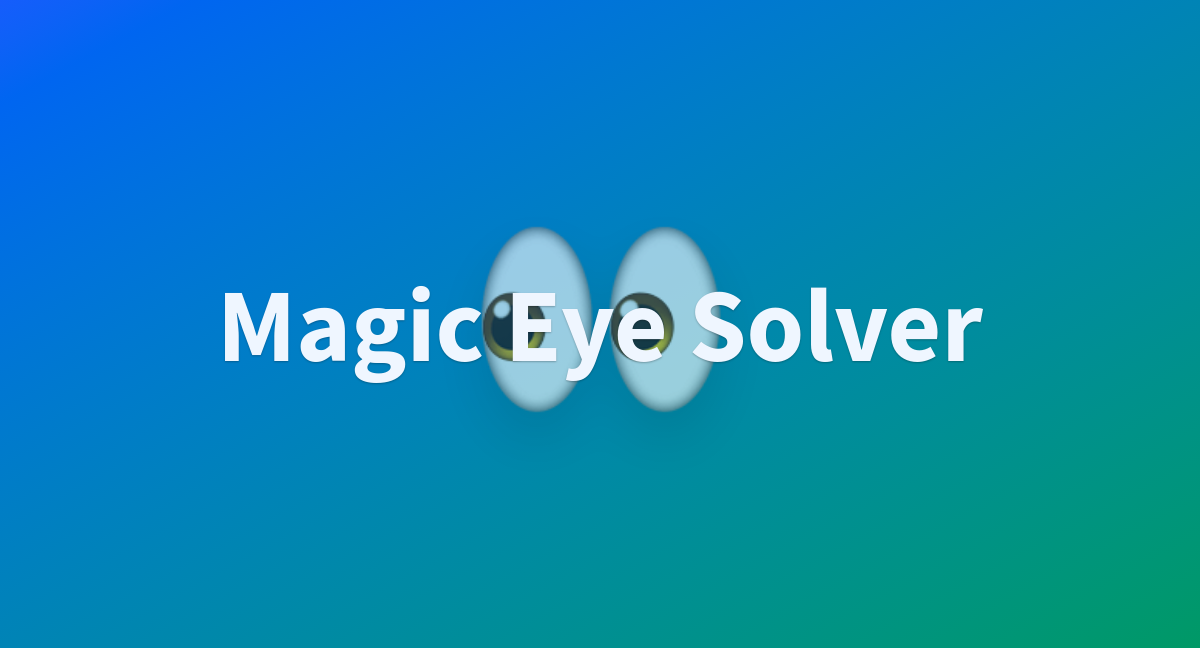 An autostereogram ("Magic Eye") solver