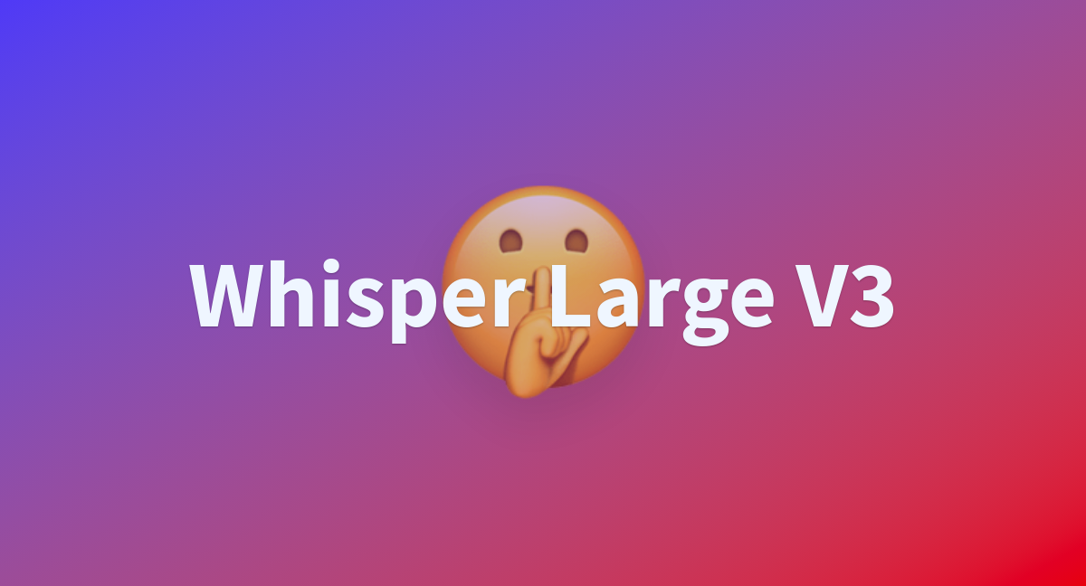 Whisper Large V3 - a Hugging Face Space by watashitakumi