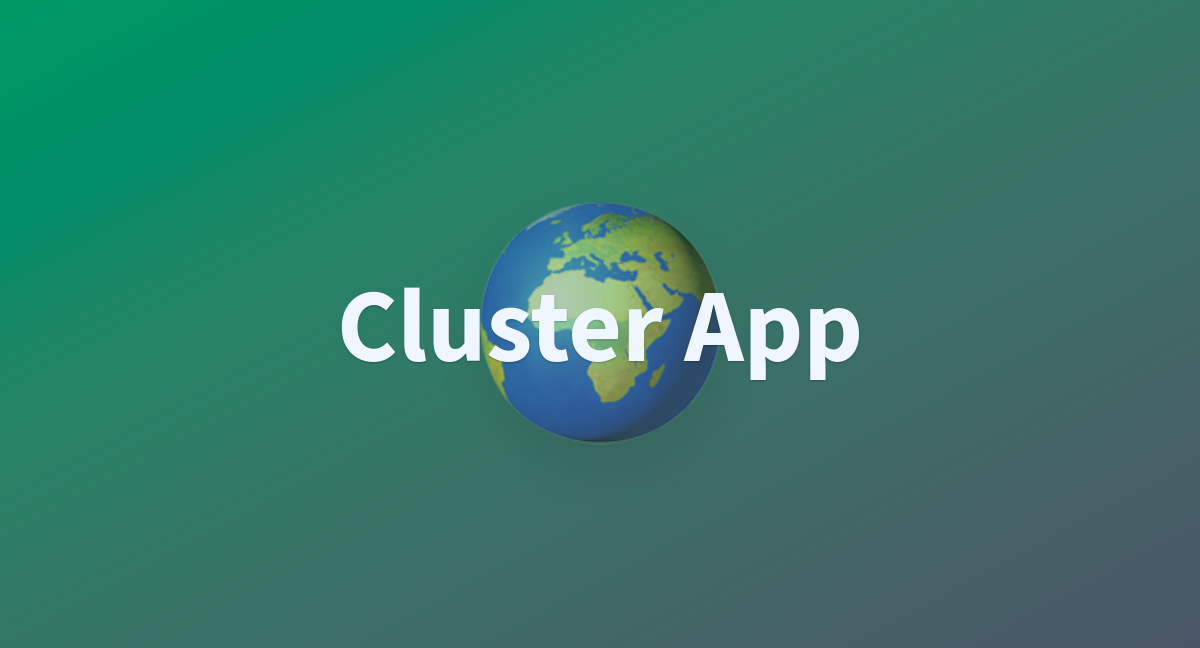 cluster-app-a-hugging-face-space-by-wilmars