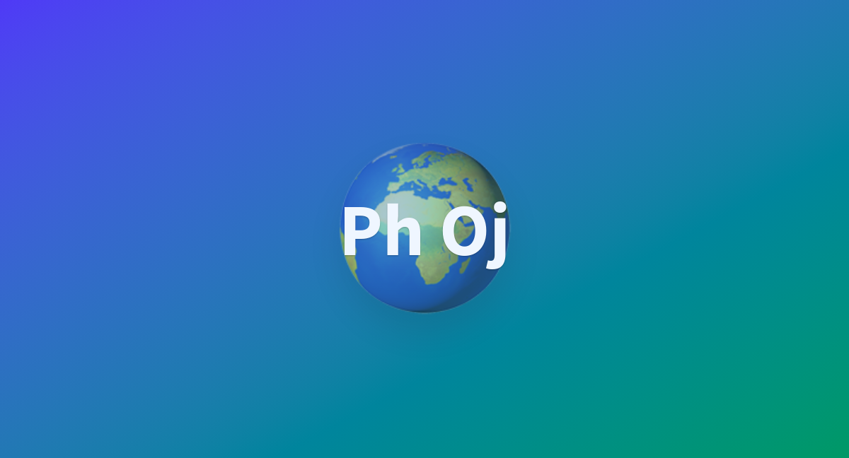 Ph oj a hugging face space by xp3857