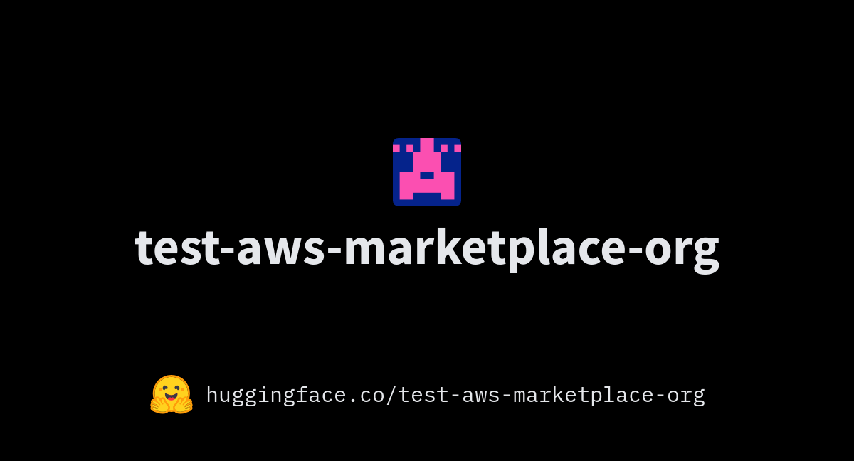 Test aws marketplace org aws marketplace test organization 