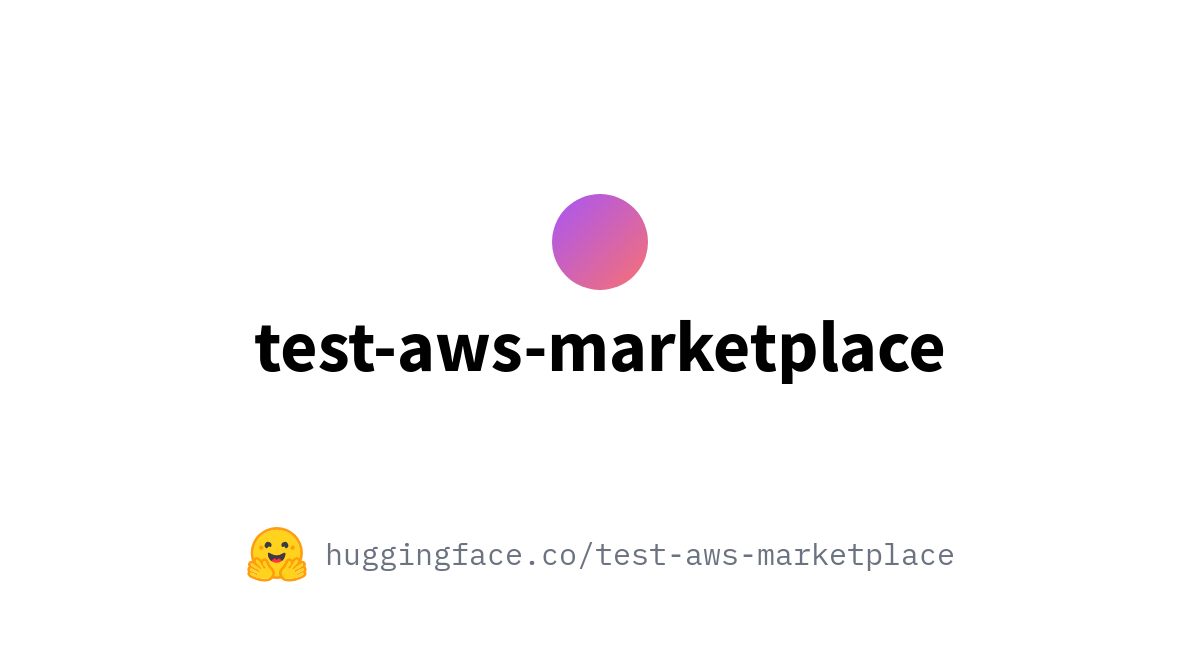test-aws-marketplace (AWS Merketplace Test User)